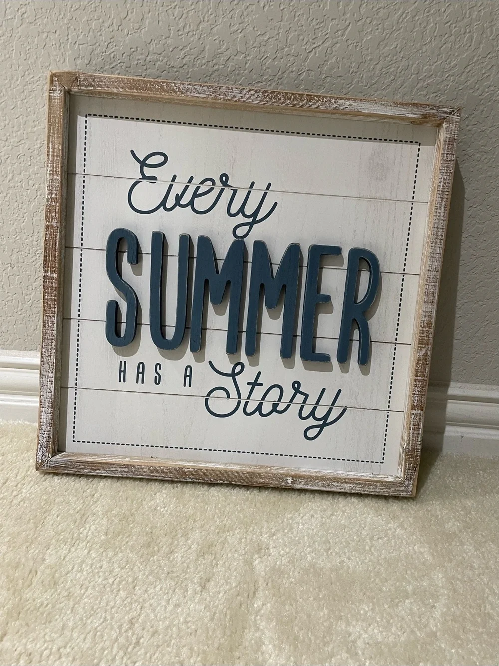 Two Sided Wall Sign - Rustic Home Wall Decor